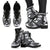 Tahiti Leather Boots - Polynesian Tattoo Black - Polynesian Pride