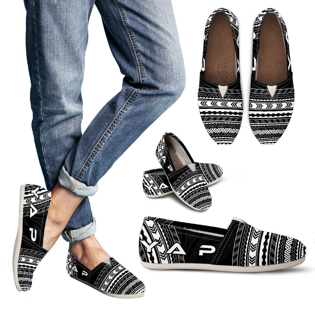 Yap Casual Shoes - Polynesian Black Chief Version Women Black - Polynesian Pride