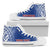 Samoa Custom Personalised High Top Shoes - Polynesian Fog Blue - Polynesian Pride