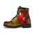 Wallis And Futuna Polynesian Leather Boots - Hibiscus Vintage - Polynesian Pride