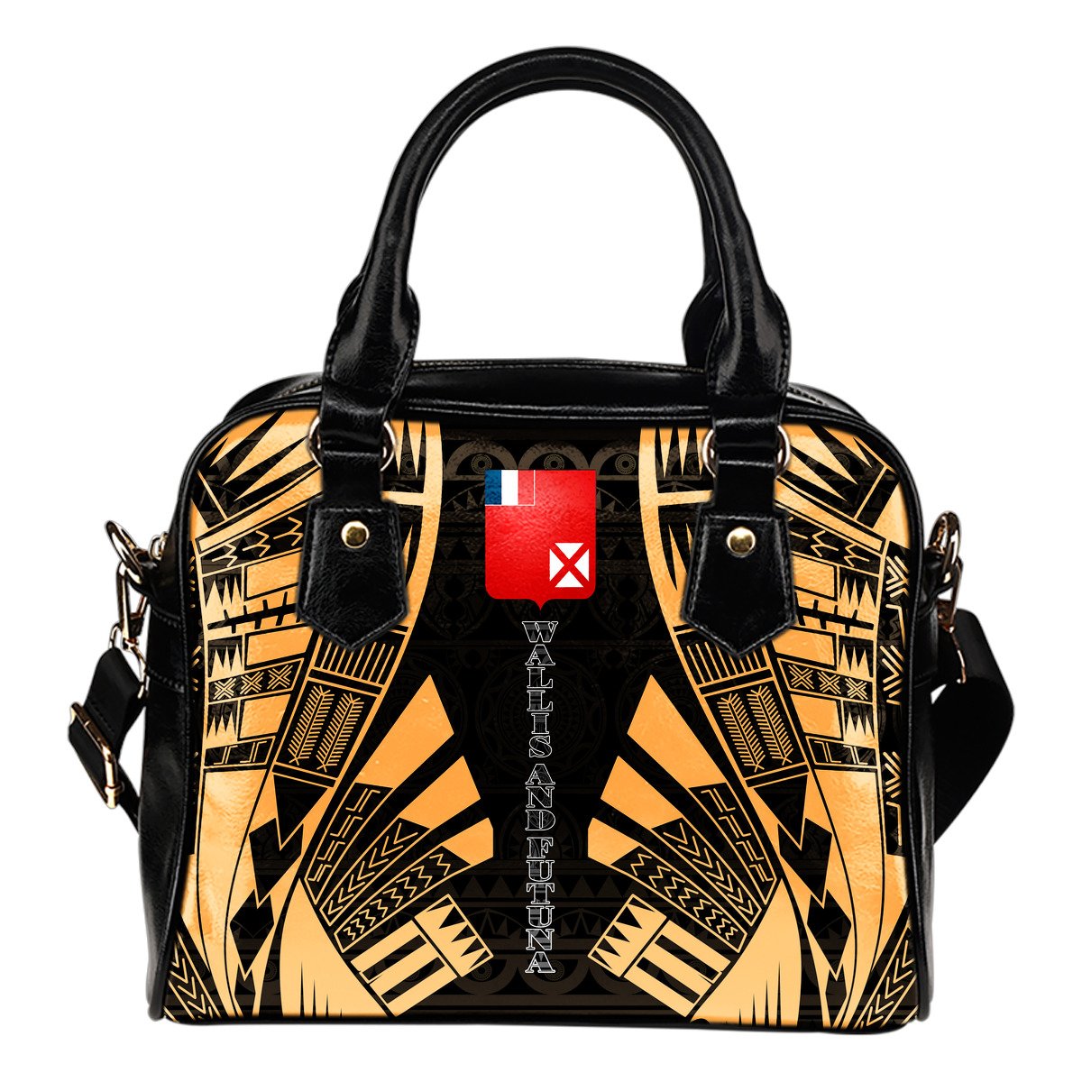 wallis-and-futuna-shoulder-handbag-polynesian-tattoo-gold