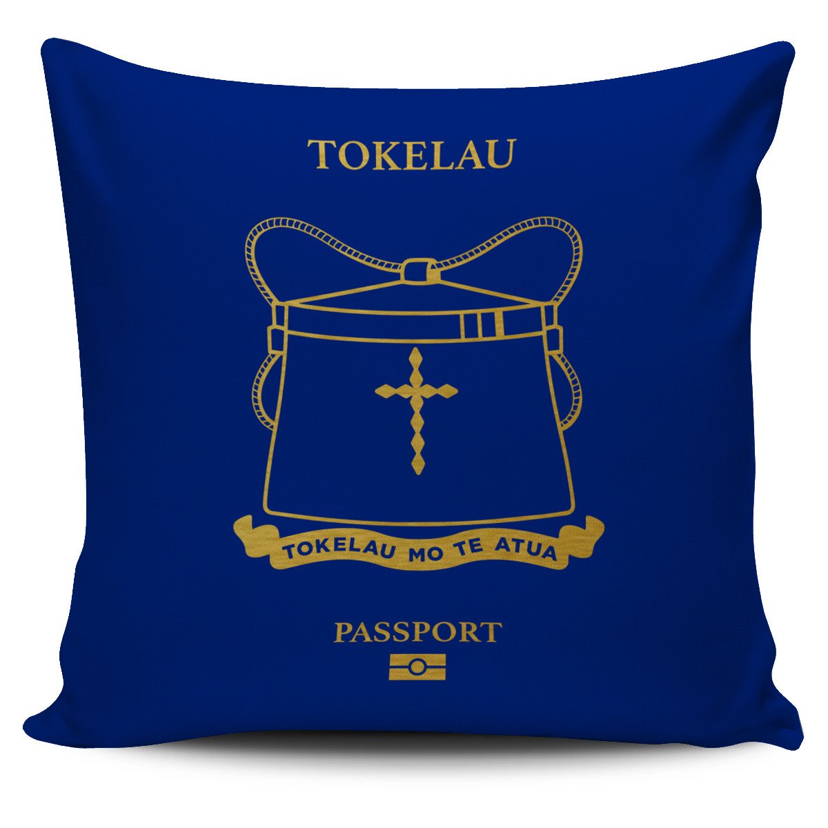 Tokelau Pillow Cover - Passport Version Tokelau One Size Blue - Polynesian Pride