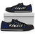 Hawaii Low Top Shoe - Polynesian Typo Blue Womens Low Top - Black - 3 - Polynesian Pride