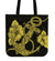 Anchor Yellow Poly Tribal Tote Bag Tote Bag One Size Yellow - Polynesian Pride