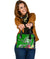Tonga Custom Personalised Shoulder Handbag - Turtle Plumeria (Green) One Size Green - Polynesian Pride