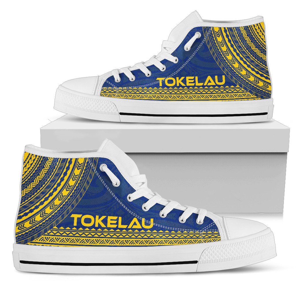 Tokelau High Top Shoes - Polynesian Flag Chief Version