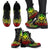 Wallis And Futuna Leather Boots - Tribal Reggae - Polynesian Pride