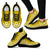 Niue Wave Sneakers - Polynesian Pattern White Gold Color Women's Sneakers - Black - Niue Black - Polynesian Pride