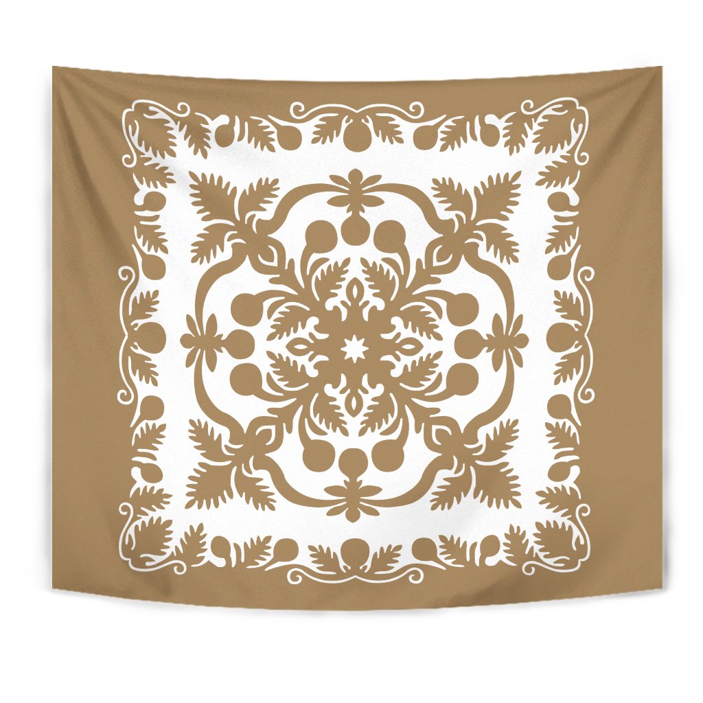 Hawaii Tapestry Royal - Gold Wall Tapestry 75cm*90cm Gold - Polynesian Pride