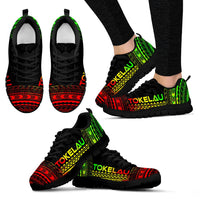 Tokelau Sneakers - Tokelau Polynesian Chief Tattoo Reggae Version - Polynesian Pride