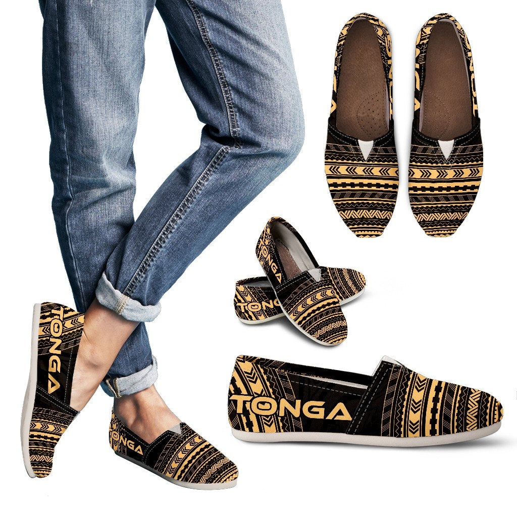 Tonga Casual Shoes - Polynesian Gold Chief Version Women Gold - Polynesian Pride