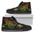 Polynesian High Top Shoes - Reggae Turtle Unisex Black - Polynesian Pride
