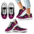 Tonga Wave Sneakers - Polynesian Pattern Pink Color Kid's Sneakers - White - Tonga White - Polynesian Pride