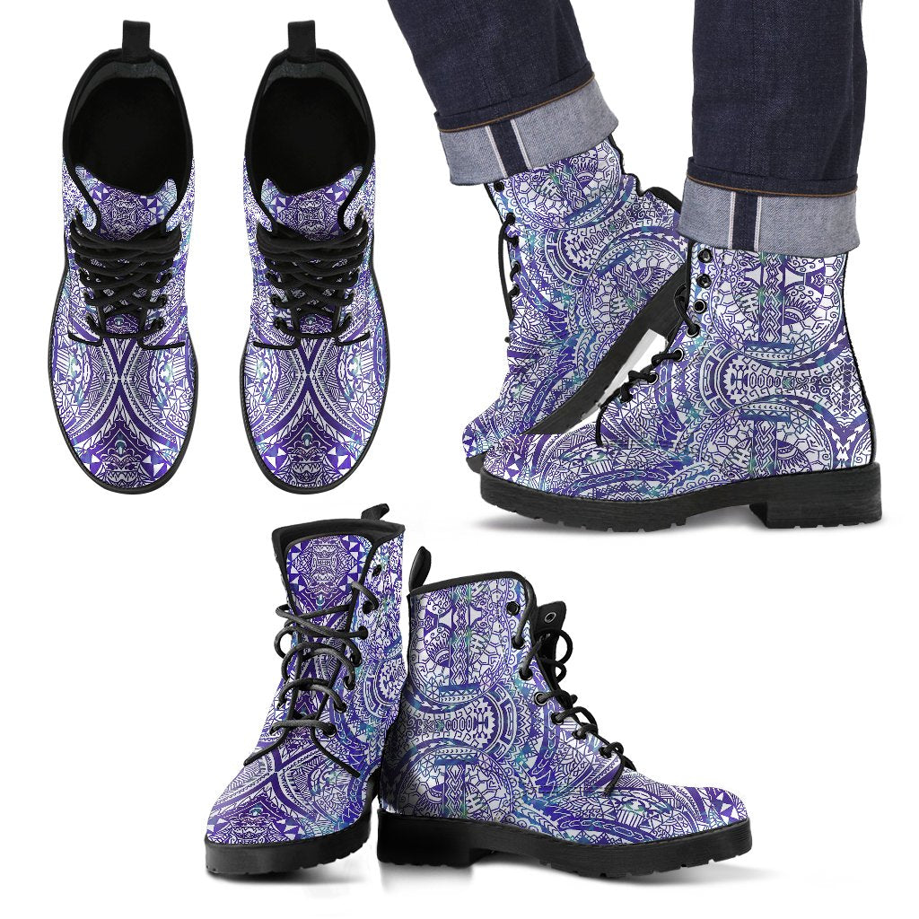 Polynesian Leather Boots Violet Violet - Polynesian Pride