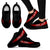 Tongan Heartbeat Sneakers - Polynesian Pattern Women's Sneakers - Black - Tongan Black - Polynesian Pride