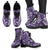 Celticone Women's Leather Boot - Purple Witch Essentials Pagan Boots - Polynesian Pride
