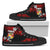 Mate Ma'a Tonga Rugby High Top Shoe Polynesian Unique Vibes - Red | Vibe Hoodie.co