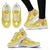 Tonga Wave Sneakers - Polynesian Pattern White Gold Color Women's Sneakers - White - Tonga White - Polynesian Pride