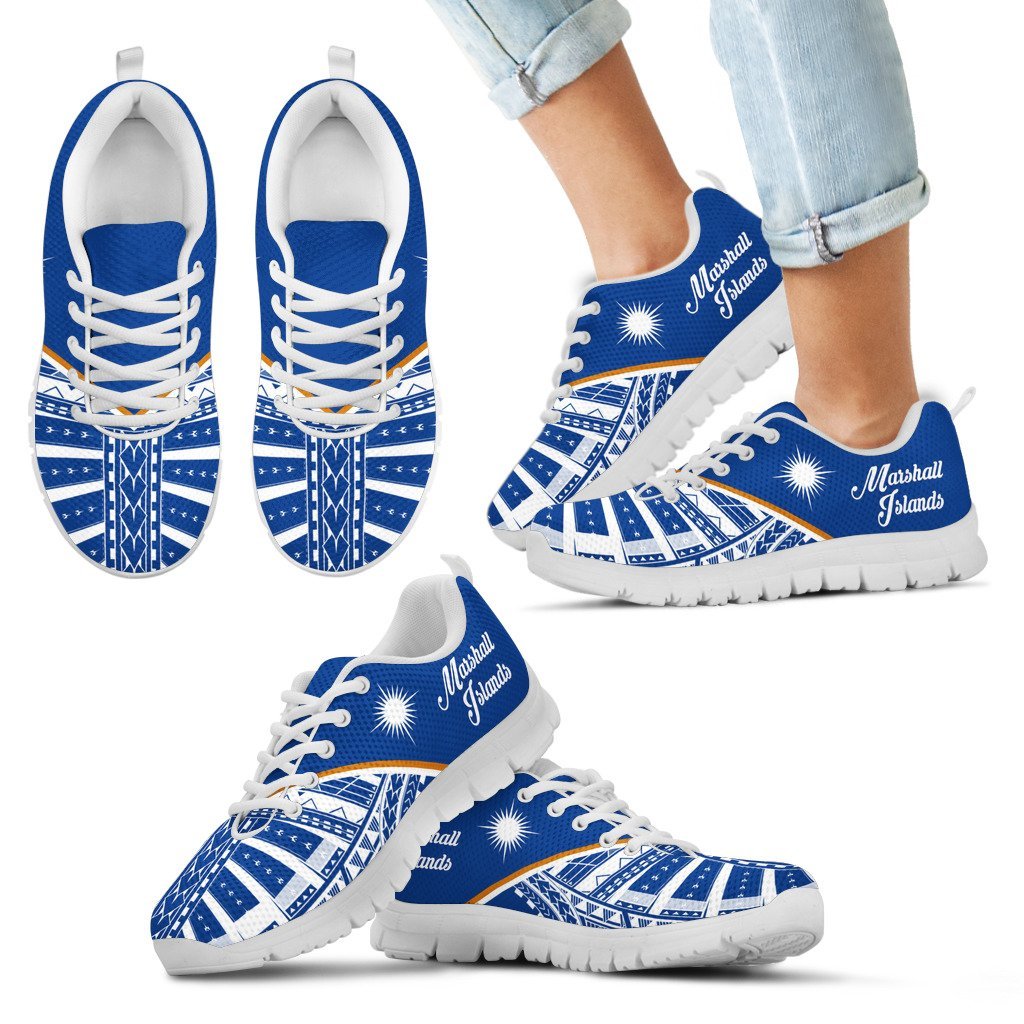 Marshall Islands Rising Sneakers - Marshall Islands Flag 2nd - A16 - Polynesian Pride