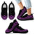 Niue Wave Sneakers - Polynesian Pattern Purple Color Kid's Sneakers - Black - Niue Black - Polynesian Pride