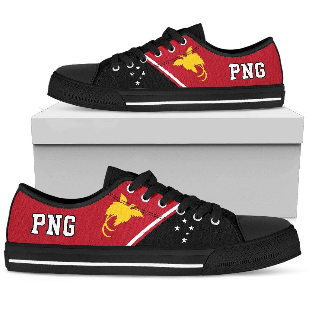 Papua New Guinea Rising Low Top Shoes A6 - Polynesian Pride