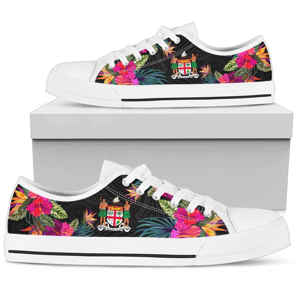 Fiji Low Top Shoe - Hibiscus Polynesian Pattern - Polynesian Pride