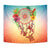 Flower Dreamcatcher Tapestry Wall Tapestry Orange - Polynesian Pride