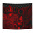 Cook Islands Tapestry - Turtle Hibiscus Pattern Red - Polynesian Pride