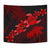 Hawaii Turtle Plumeria Coconut Tree Polynesian Tapestry - Red - Polynesian Pride