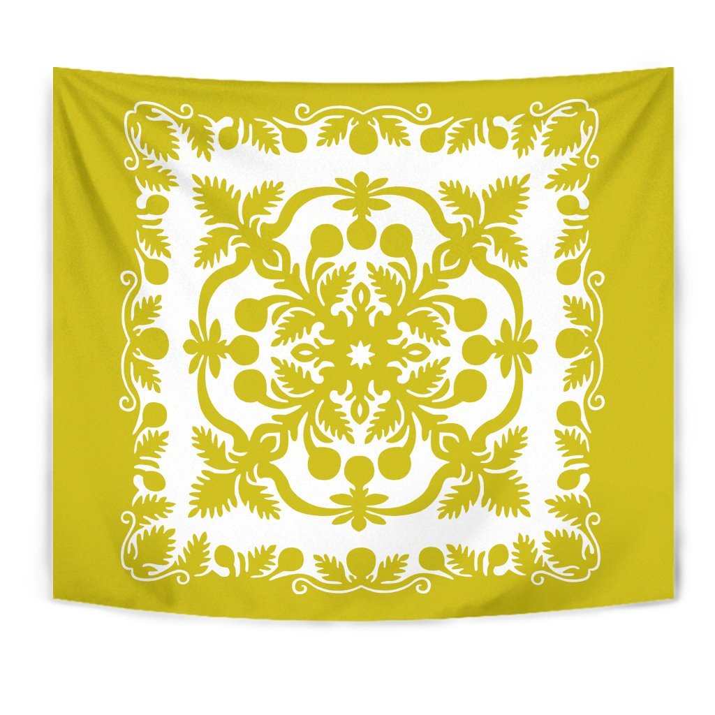 Hawaii Tapestry Royal - Yellow Wall Tapestry 75cm*90cm Yellow - Polynesian Pride