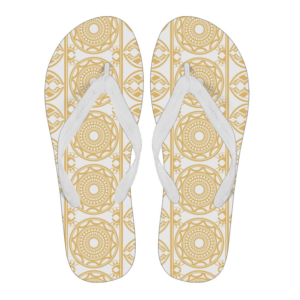 Polynesian 34 Flip Flops Women White - Polynesian Pride