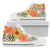 Hawaii Yellow Hibiscus High Top Shoe Mens High Top White - Polynesian Pride