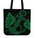 Anchor Green Poly Tribal Tote Bag Tote Bag One Size Green - Polynesian Pride