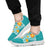 Hawaii Polynesian Hibiscus Sneakers - JVT Style - Cyan White - Polynesian Pride