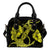 Anchor Yellow Poly Tribal Shoulder Handbag One Size Yellow - Polynesian Pride