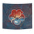 Hula Dance Hibiscus Tapestry Wall Tapestry Blue - Polynesian Pride