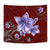 Plumeria Violet Polynesia Red Tapestry Wall Tapestry Red - Polynesian Pride