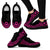 Niue Wave Sneakers - Polynesian Pattern Pink Color Women's Sneakers - Black - Niue Black - Polynesian Pride