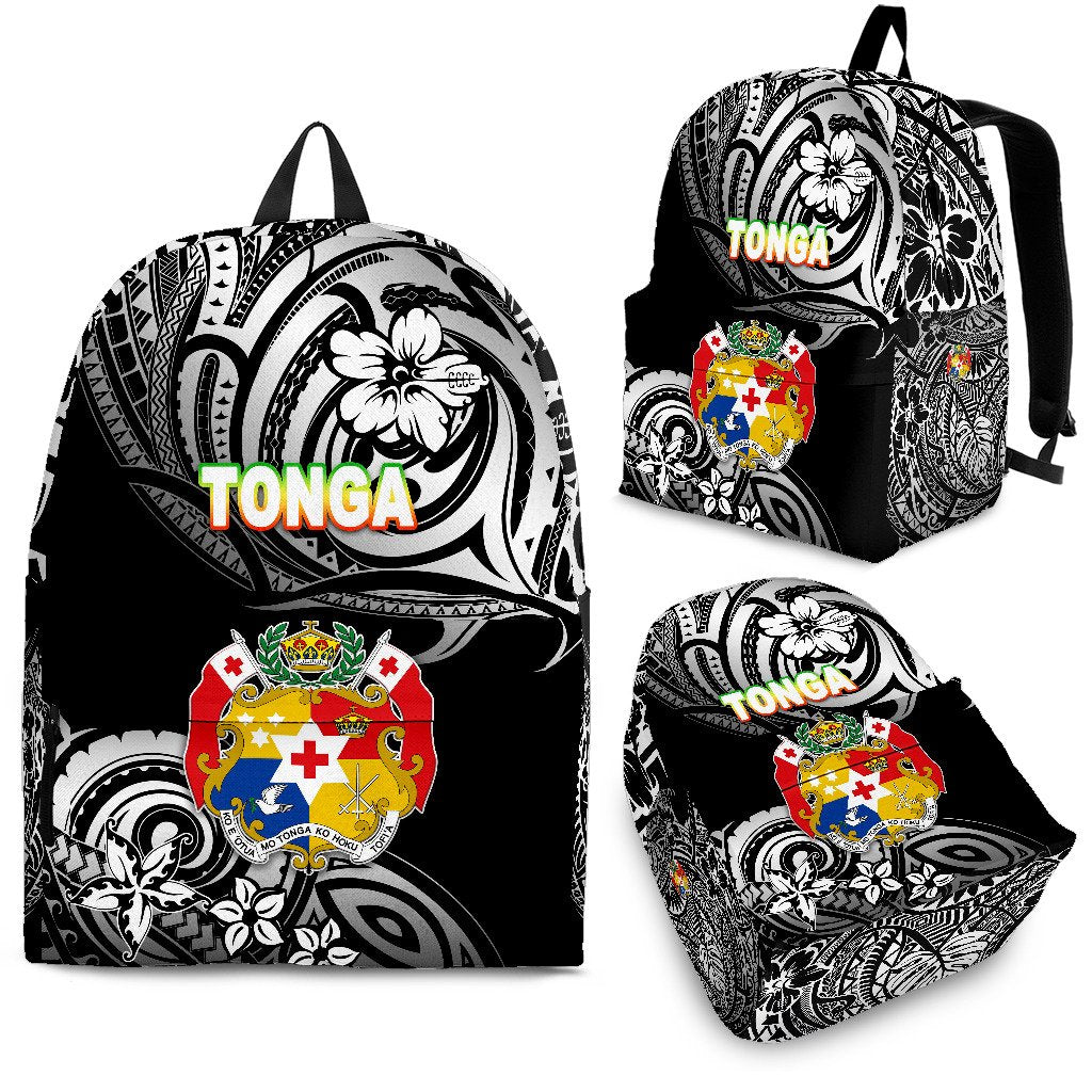 Mate Ma'a Tonga Rugby Backpack Polynesian Unique Vibes - Black Black - Polynesian Pride