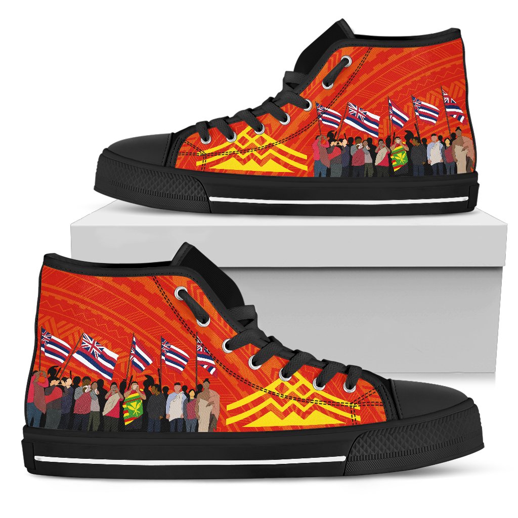 Hawaii Protectors - Mauna Kea High Top Shoe Women Black - Polynesian Pride
