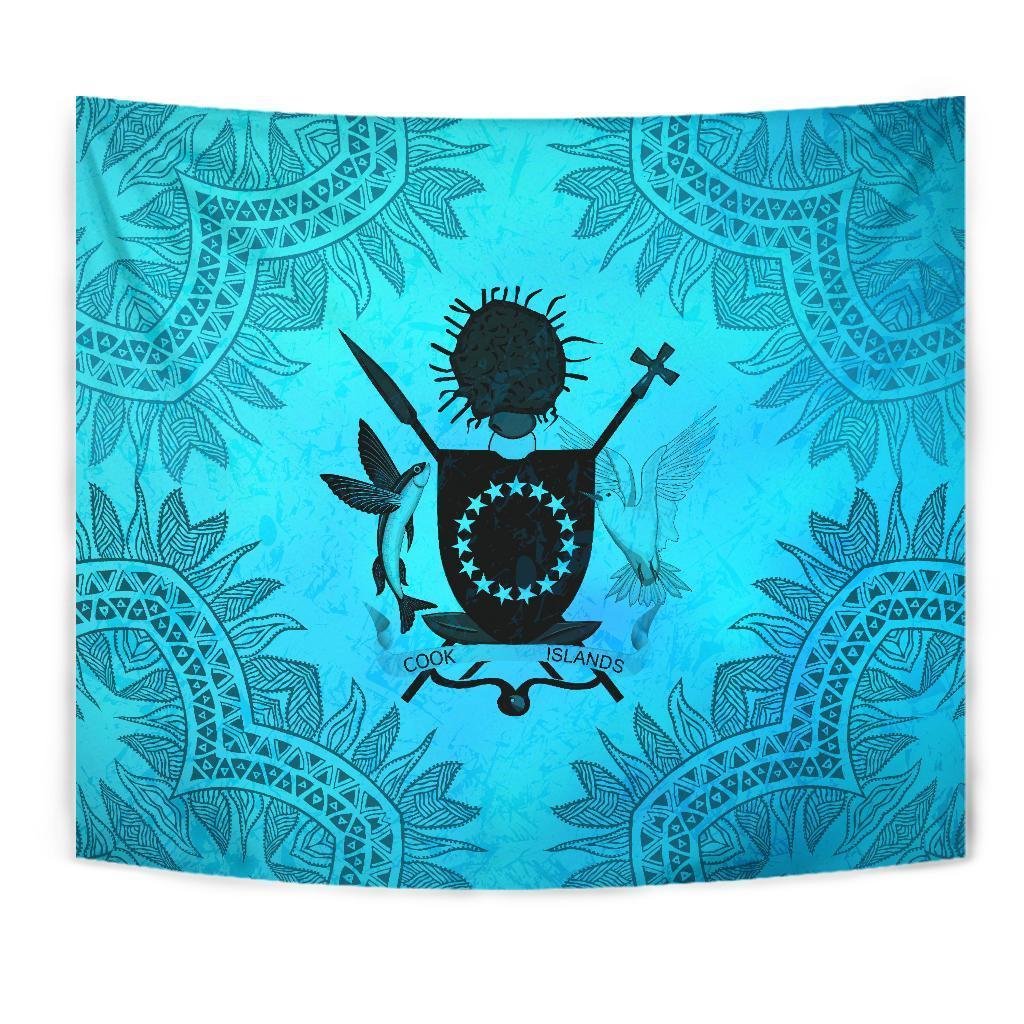 Cook Islands Tapestry Turquoise - Polynesian Pride