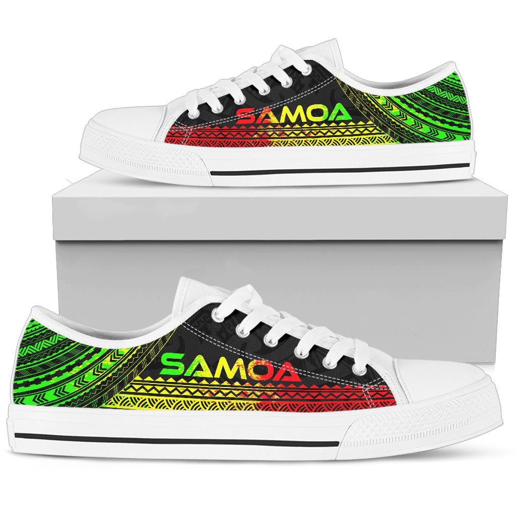 Samoa Low Top Shoes - Polynesian Reggae Chief Version - Polynesian Pride