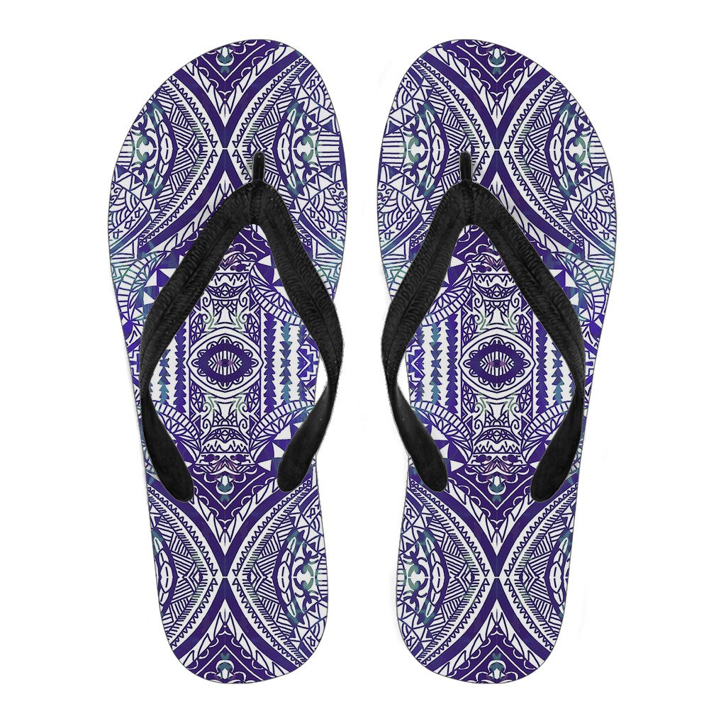 Polynesian Flip Flops Violet Women's Flip Flops Black - Polynesian Pride