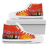 Hawaii Protectors - Mauna Kea High Top Shoe Women White - Polynesian Pride