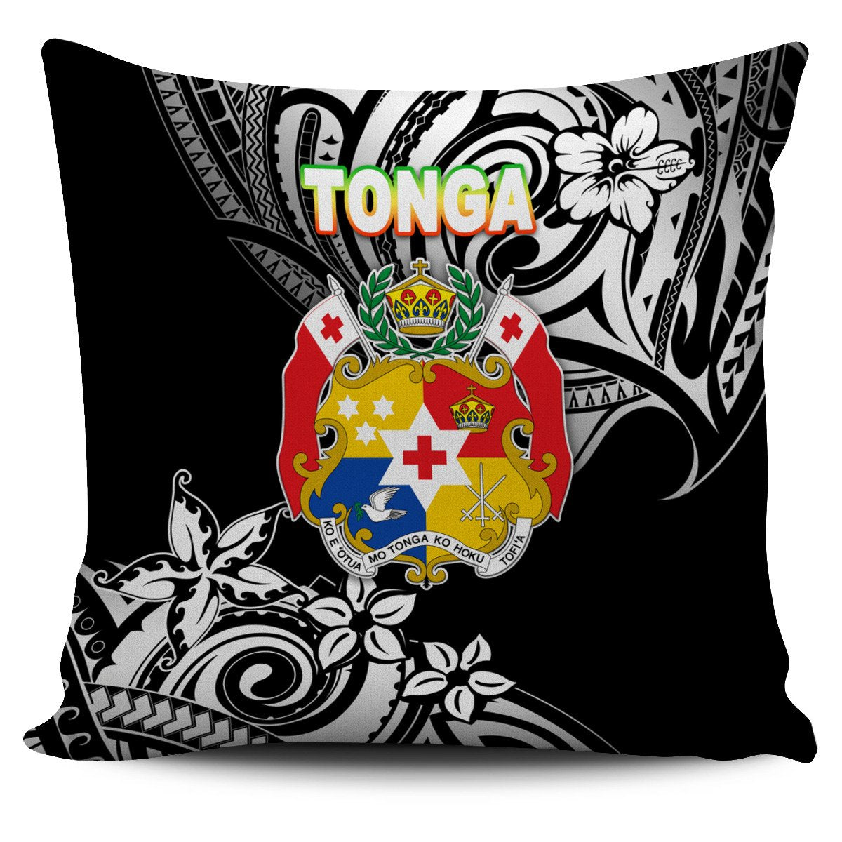 Mate Ma'a Tonga Rugby Pillow Cover Polynesian Unique Vibes - Black Pillow Cover One Size Black - Polynesian Pride