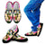 Hawaii Plumeria Hula Girl Slip Ons Kid's Slip Ons Black - Polynesian Pride