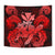 Hawaii Turtle Wave Polynesian Tapestry - Hey Style Red - Polynesian Pride