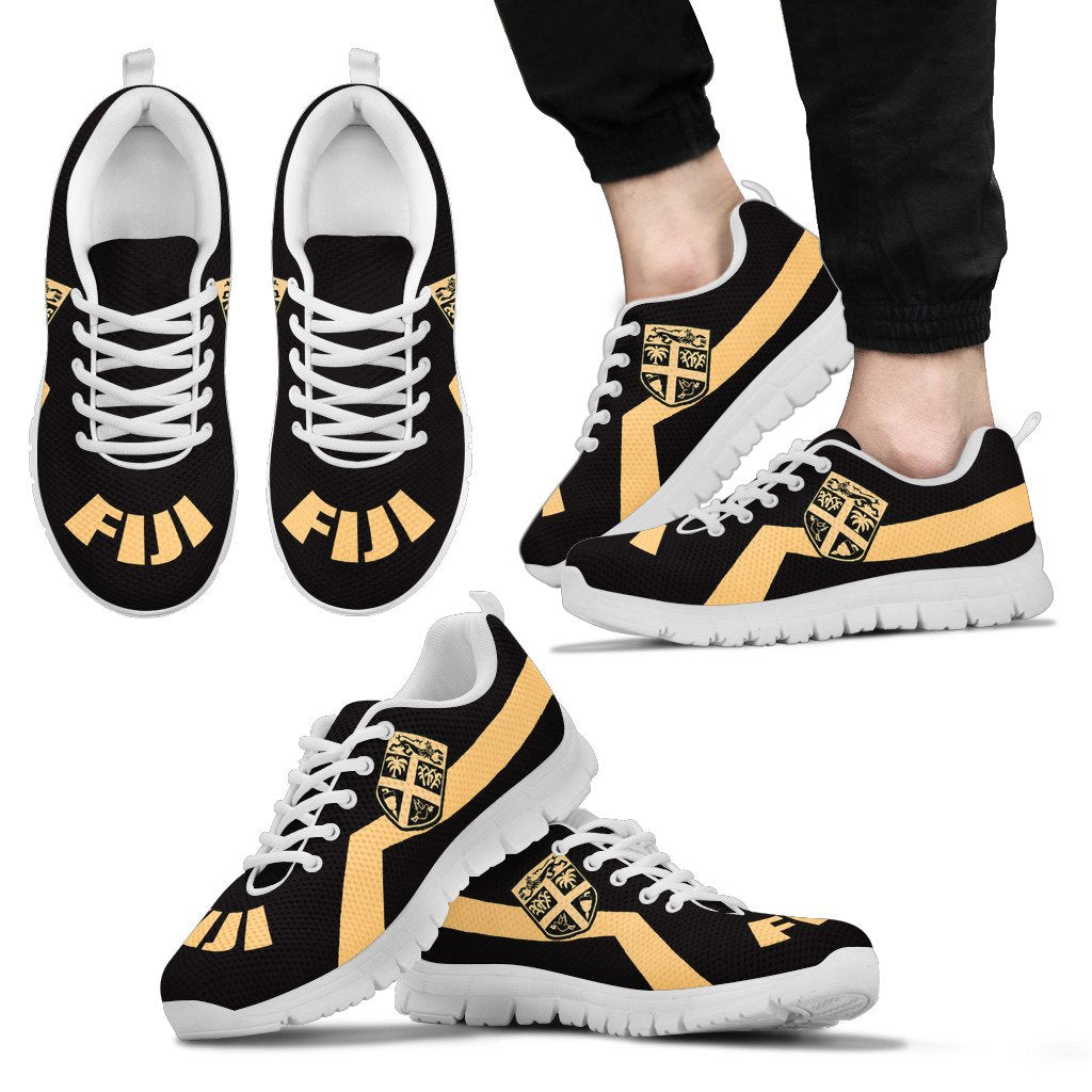 Fiji Sneakers - Fiji Flag Style Unisex White - Polynesian Pride