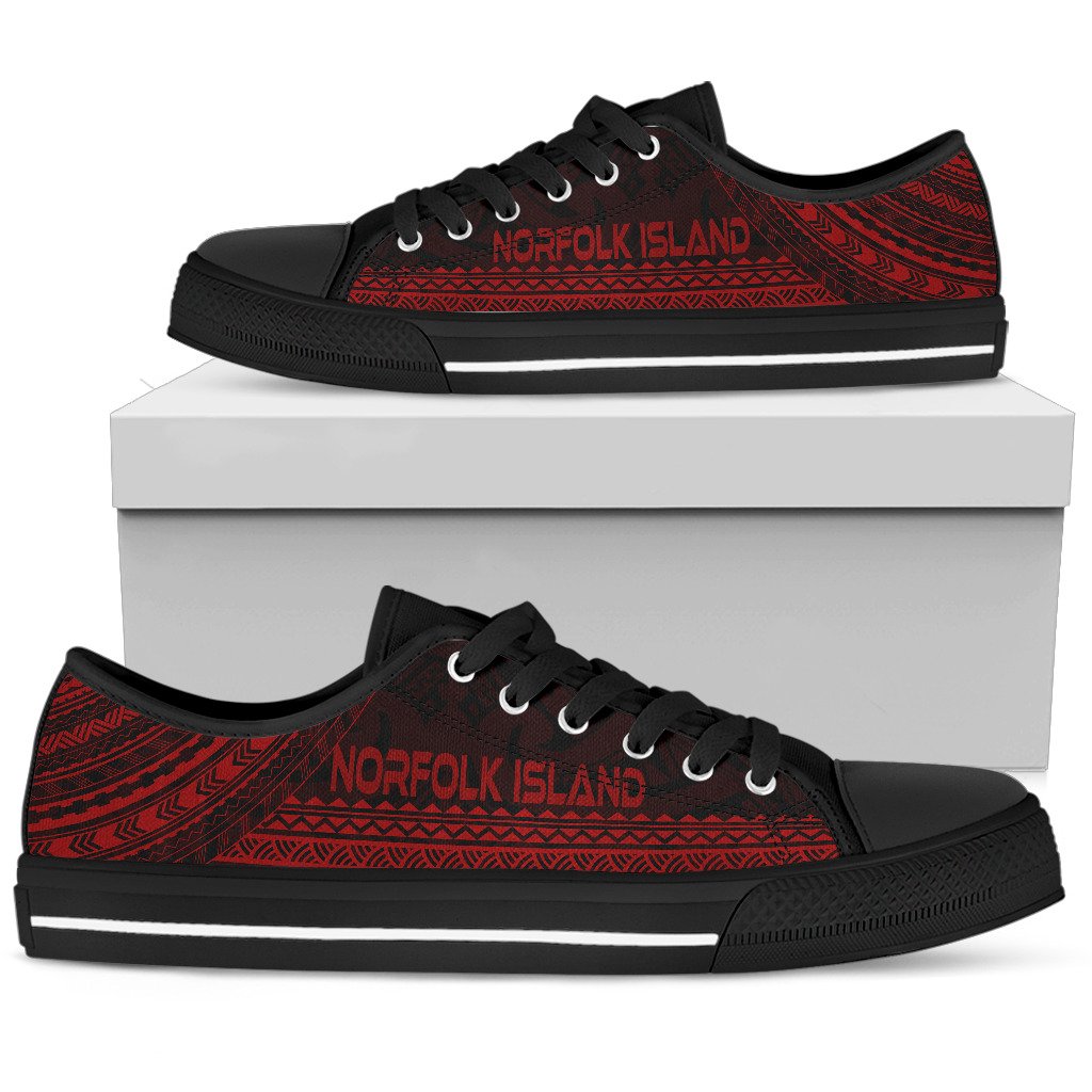 Norfolk Island Low Top Shoes - Polynesian Red Chief Version - Polynesian Pride