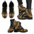 Society Islands Leather Boots - Polynesian Gold Chief Version - Polynesian Pride